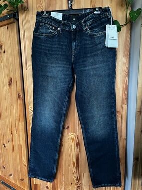 H&M Men’s Dark Blue Straight Slim Cut  Jeans